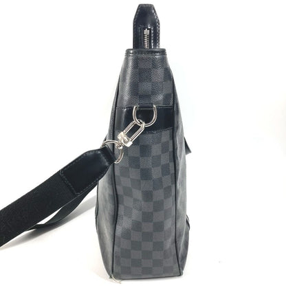 Louis Vuitton Shoulder Bag Tadao Damier Graphite Canvas Black — view 3