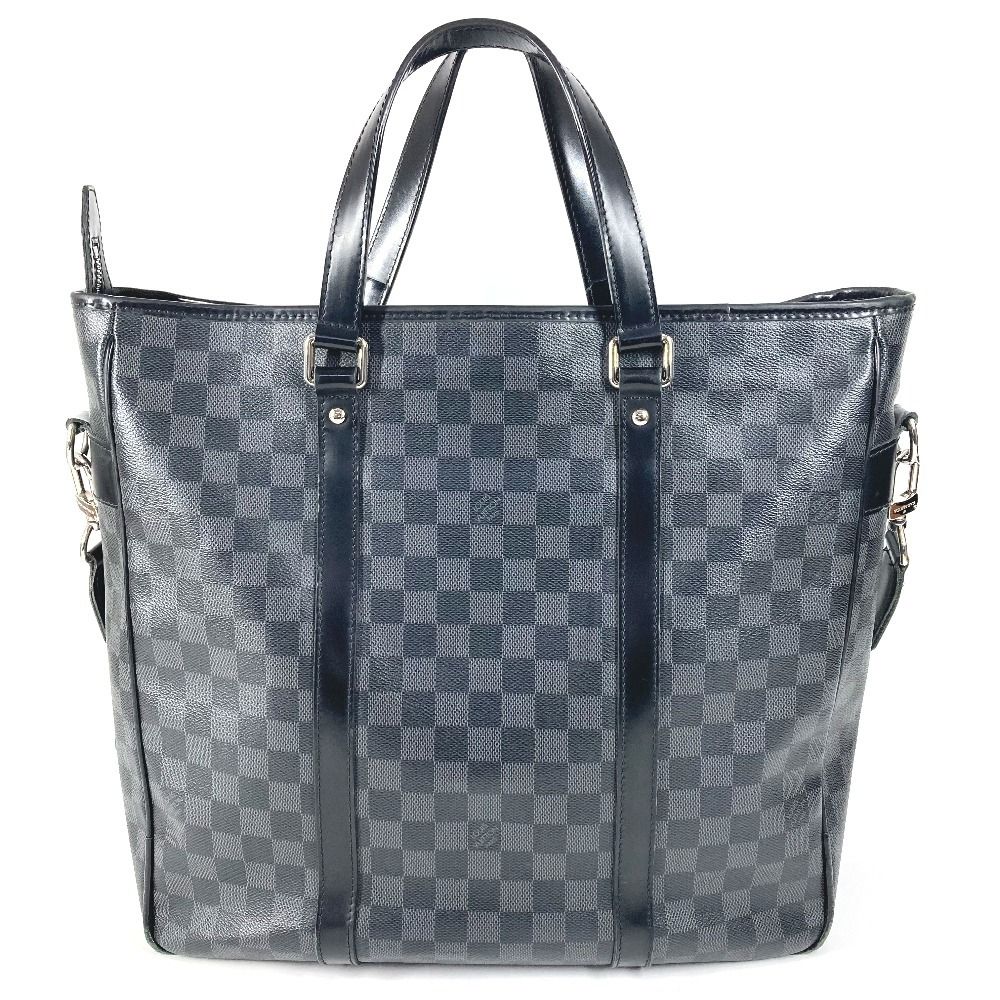 Louis Vuitton Shoulder Bag Tadao Damier Graphite Canvas Black — view 2