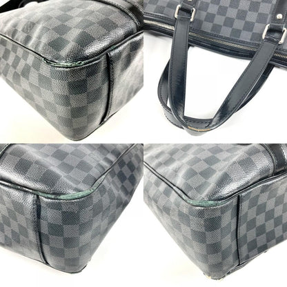 Louis Vuitton Shoulder Bag Tadao Damier Graphite Canvas Black — view 7