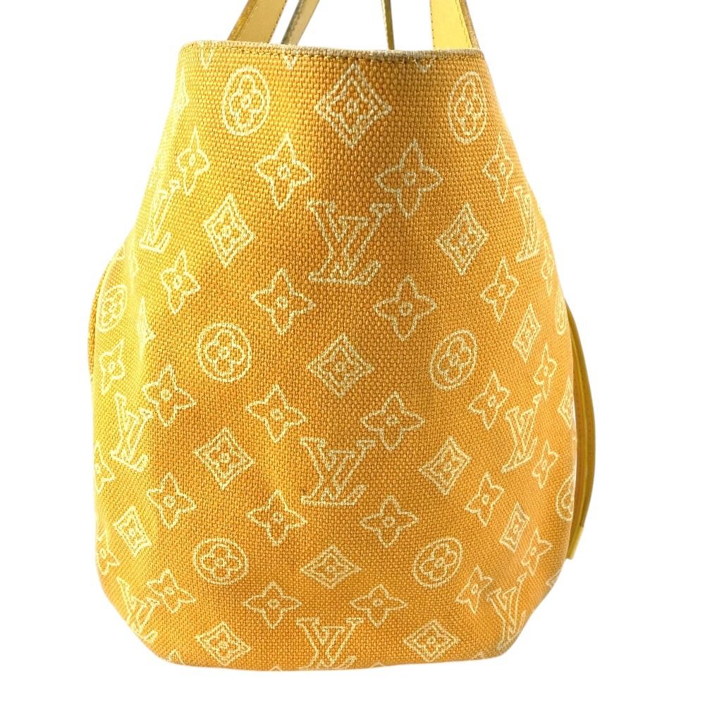 Louis Vuitton Shoulder Bag Cabai Panema GM Leather Canvas Yellow — view 4
