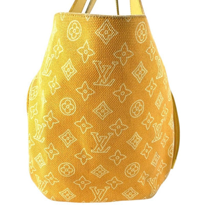Louis Vuitton Shoulder Bag Cabai Panema GM Leather Canvas Yellow — view 4