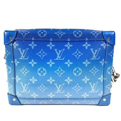 Louis Vuitton Shoulder Bag Soft Trunk Leather Canvas Blue — view 2