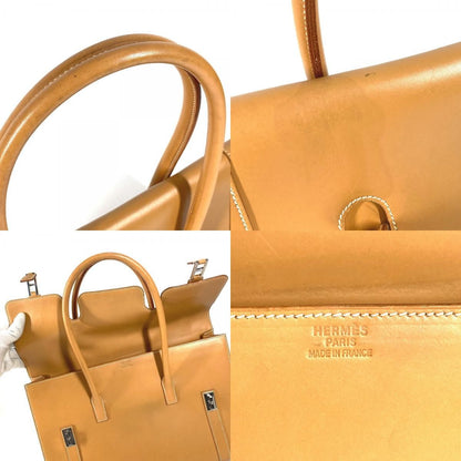 Hermes Handbag Drag 37 Box Calf Natural Beige — view 8
