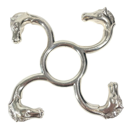 Hermes Object Cheval Horse Co Star Pot Stand Silver Shoulder Bag