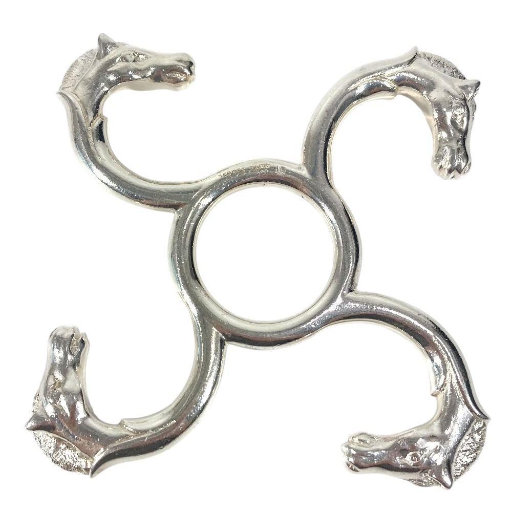 Hermes Object Cheval Horse Co Star Pot Stand Silver Shoulder Bag — view 2