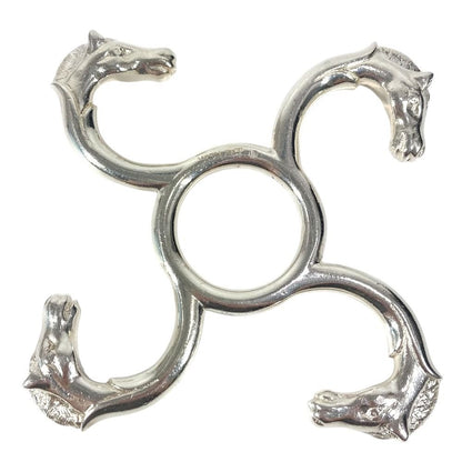 Hermes Object Cheval Horse Co Star Pot Stand Silver Shoulder Bag — view 2