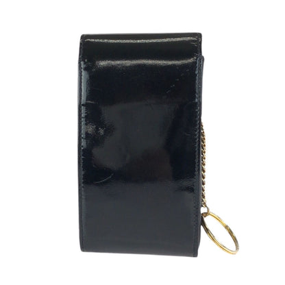 Chanel CC Logo Black Gold Enamel Case Cigarette — view 2