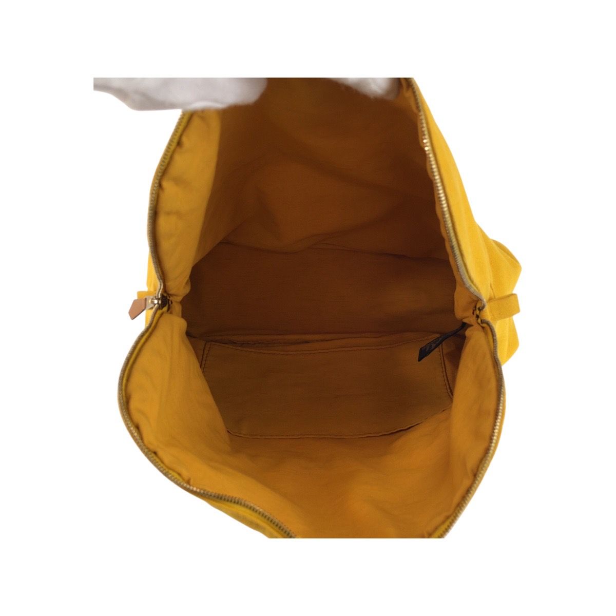 Hermes Bolide Yellow Master Gold Canvas Pouch Makeup — view 7