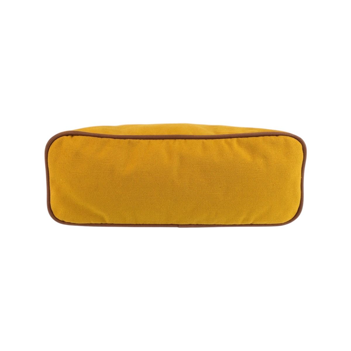 Hermes Bolide Yellow Master Gold Canvas Pouch Makeup — view 8