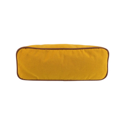 Hermes Bolide Yellow Master Gold Canvas Pouch Makeup — view 8