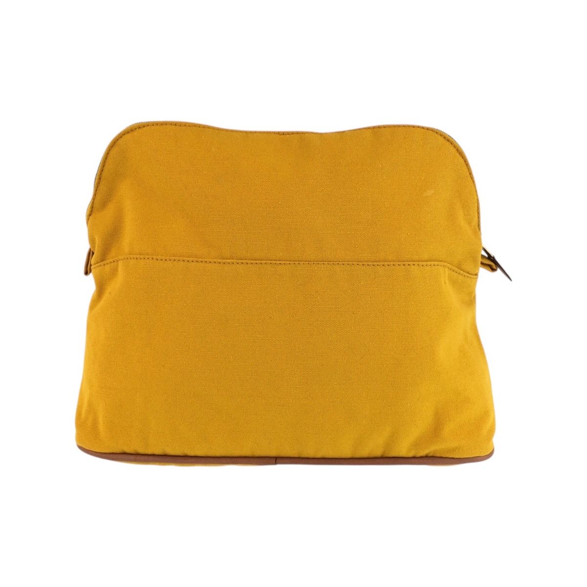Hermes Bolide Yellow Master Gold Canvas Pouch Makeup — view 2