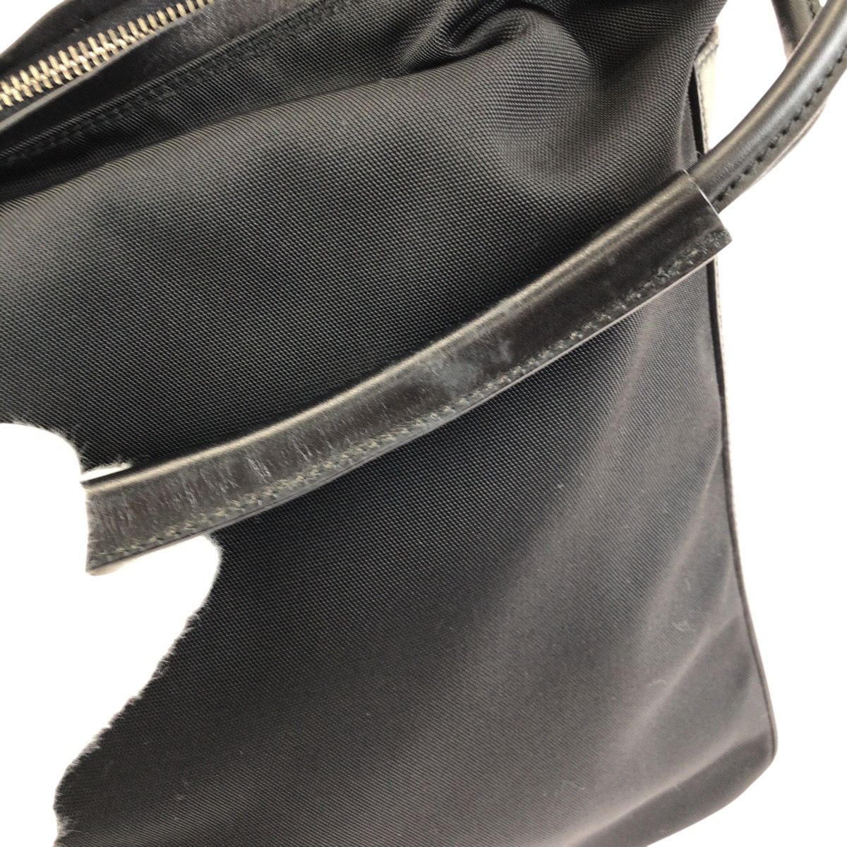Gucci Shoulder Black Silver Nylon Leather 001 Bag — view 5
