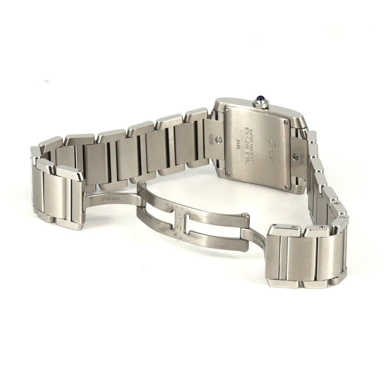 Cartier Tank Francaise MM Date SS Quartz Watch — view 6