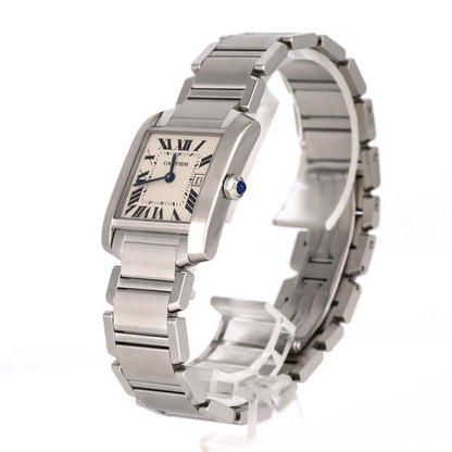 Cartier Tank Francaise MM Date SS Quartz Watch — view 2