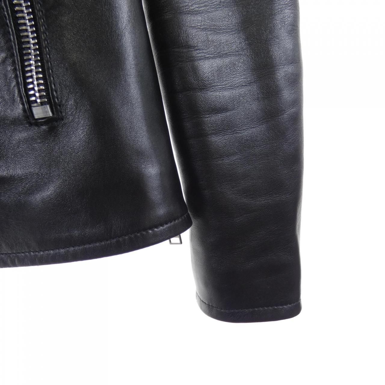 Saint Laurent Leather Rider's Jacket — view 6