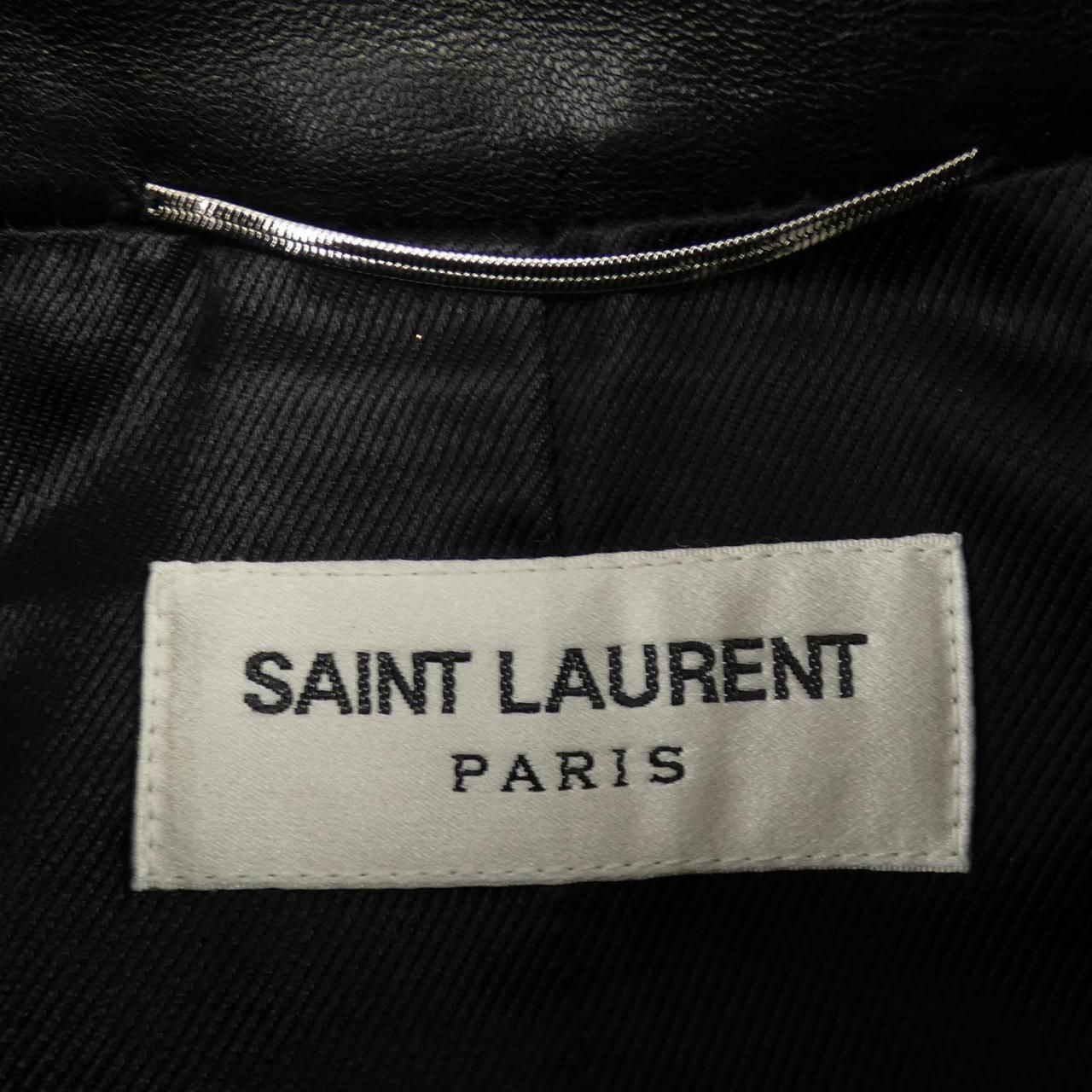 Saint Laurent Leather Rider's Jacket — view 4