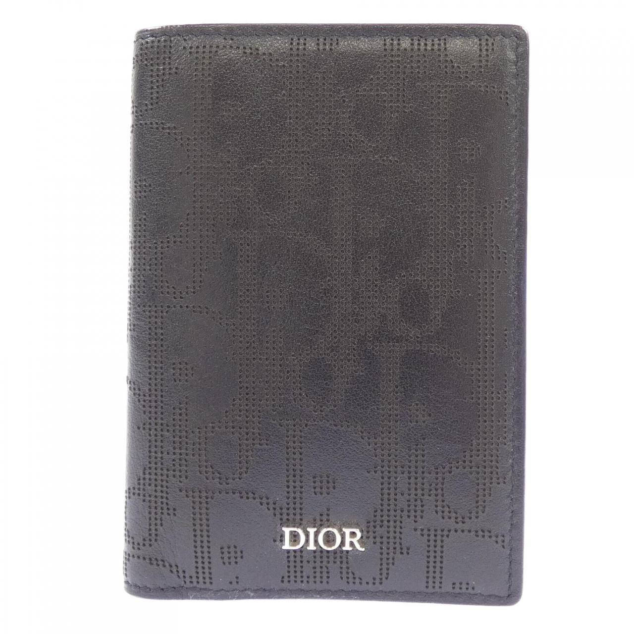 Dior Card Case Card Holders Black