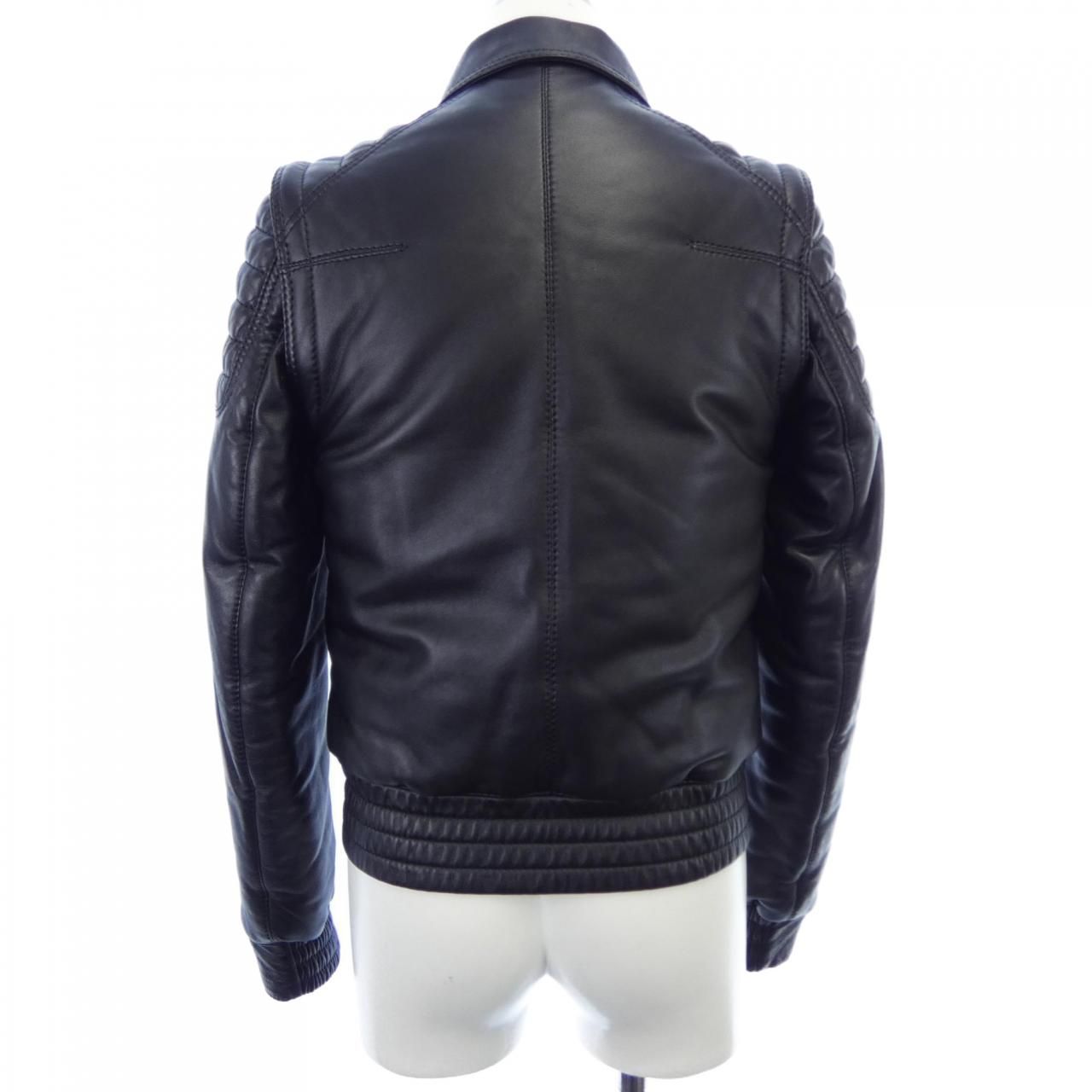 Dior Homme Leather Jacket — view 2