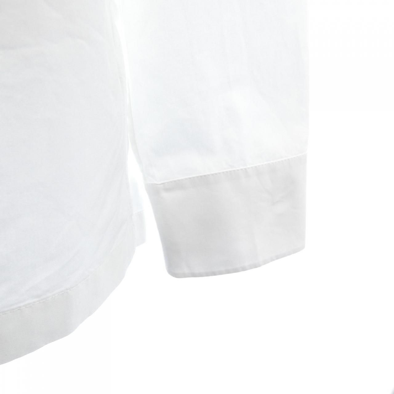 Louis Vuitton Pleated Shoulder Cotton Poplin Shirt — view 6