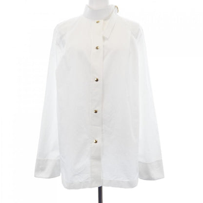 Louis Vuitton Pleated Shoulder Cotton Poplin Shirt