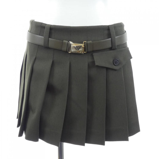 Prada Triangle Logo Skirt