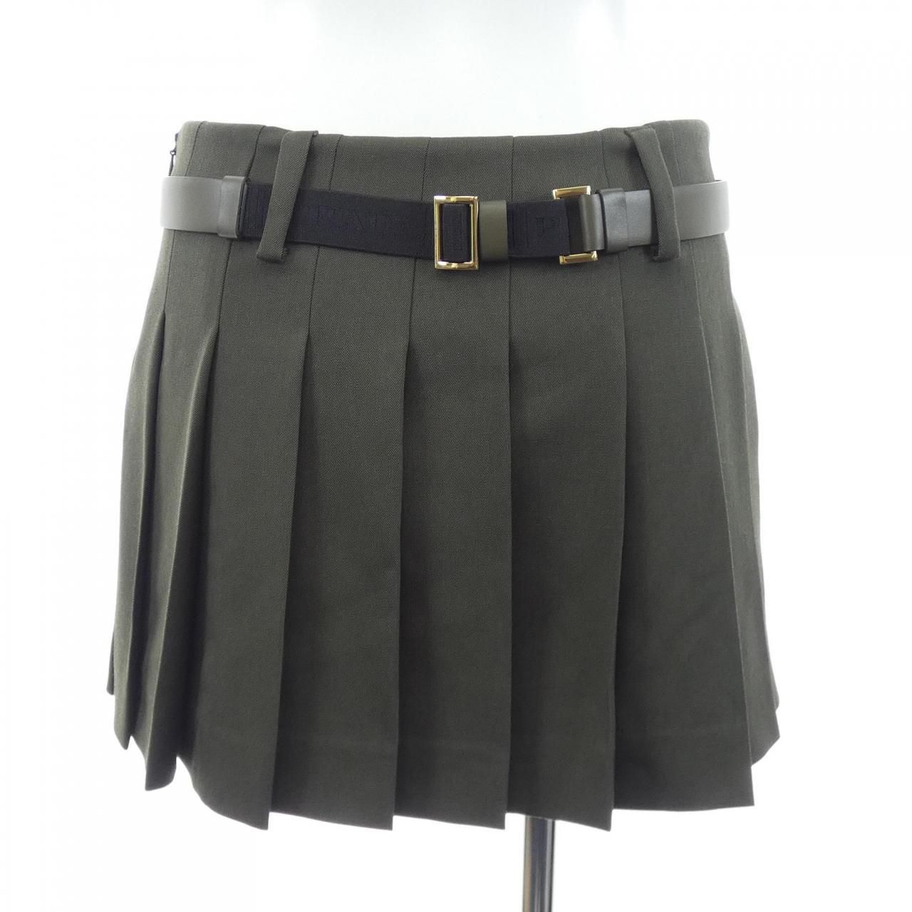 Prada Triangle Logo Skirt — view 2