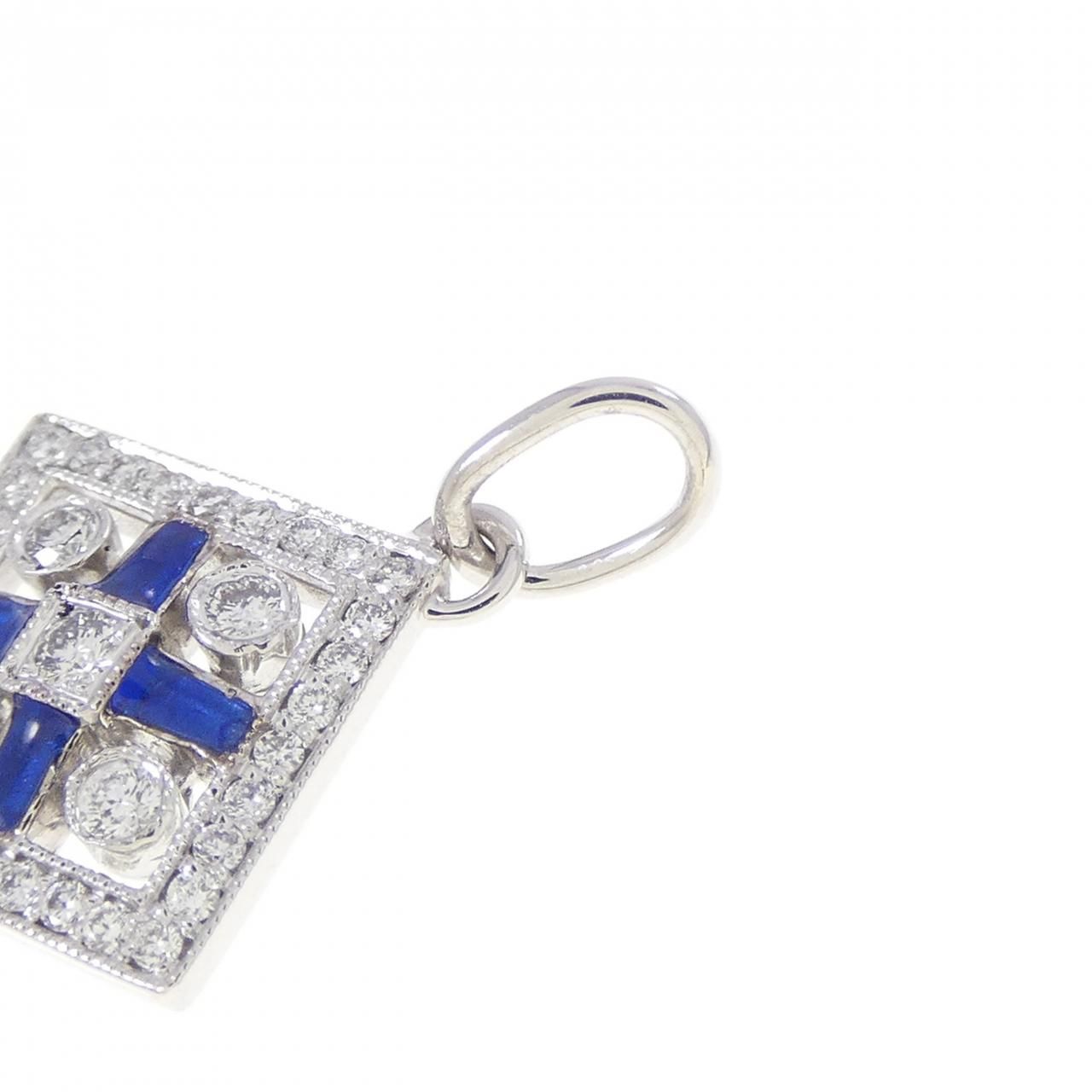 Tiffany & Co Checkerboard Key Pendant — view 3