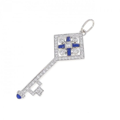 Tiffany & Co Checkerboard Key Pendant
