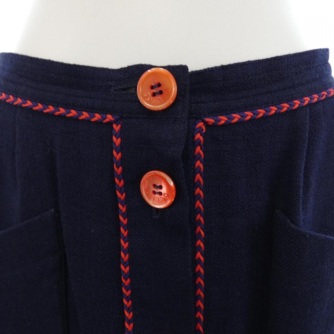 Celine Vintage Skirt Navy — view 5