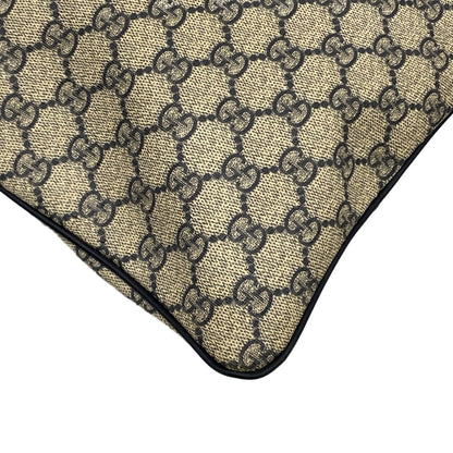 Gucci Shoulder Bag GG Plus Supreme Dark Navy Beige Leather — view 6