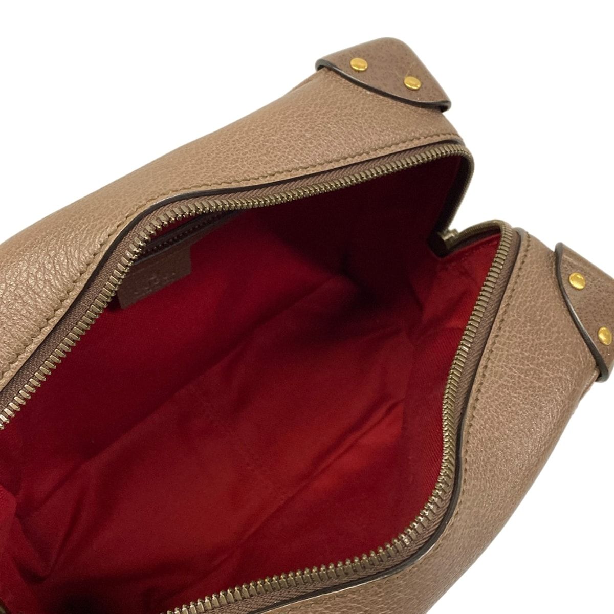 Gucci Shoulder Bag Interlocking Red Dark Brown Multi Wool Leather — view 7