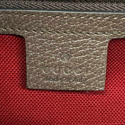 Gucci Shoulder Bag Interlocking Red Dark Brown Multi Wool Leather — view 8