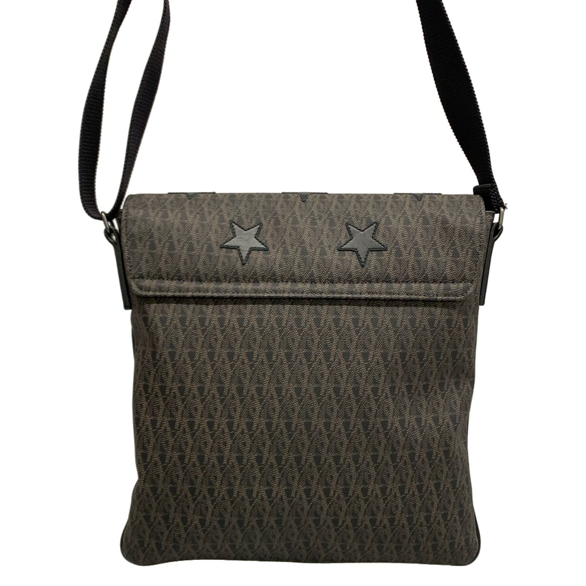 Saint Laurent Paris Shoulder Bag Black Beige Star Leather — view 3