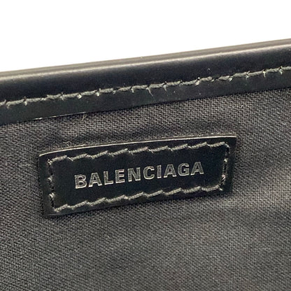 Balenciaga Tote Navy Cabas XS Black Ivory Leather — view 9