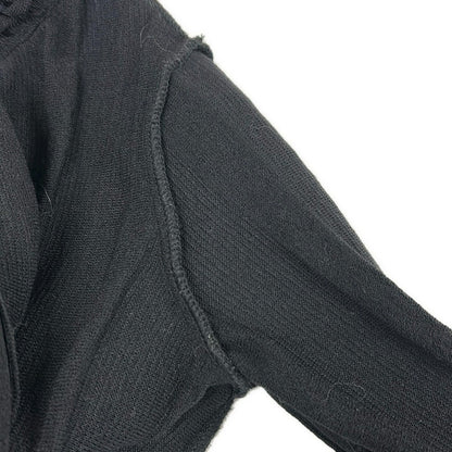 Chanel Dress 34 S Black Long Sleeve Knee Length Knit Wool — view 8