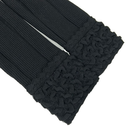 Chanel Dress 34 S Black Long Sleeve Knee Length Knit Wool — view 5