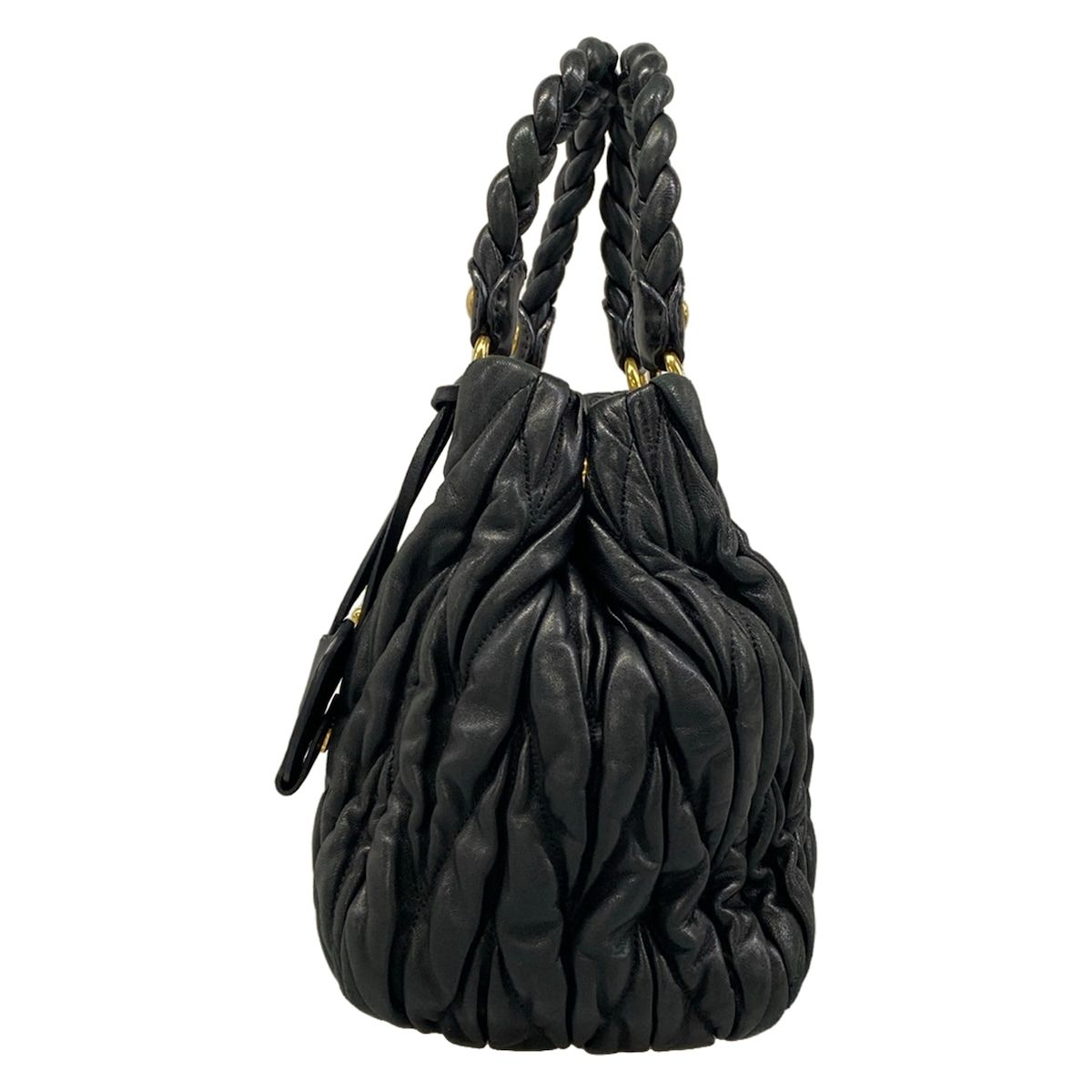 Miu Miu Handbag Matelasse Black Leather — view 4