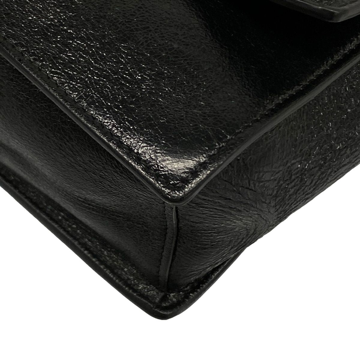 Fendi Shoulder Bag Canyu Black Chain Leather — view 6