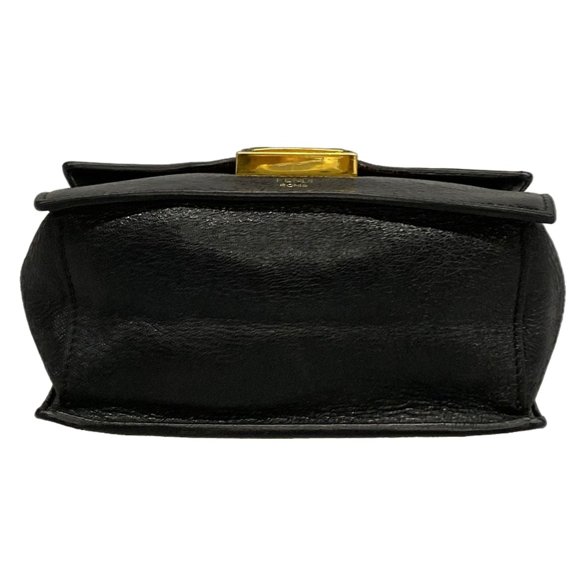 Fendi Shoulder Bag Canyu Black Chain Leather — view 5