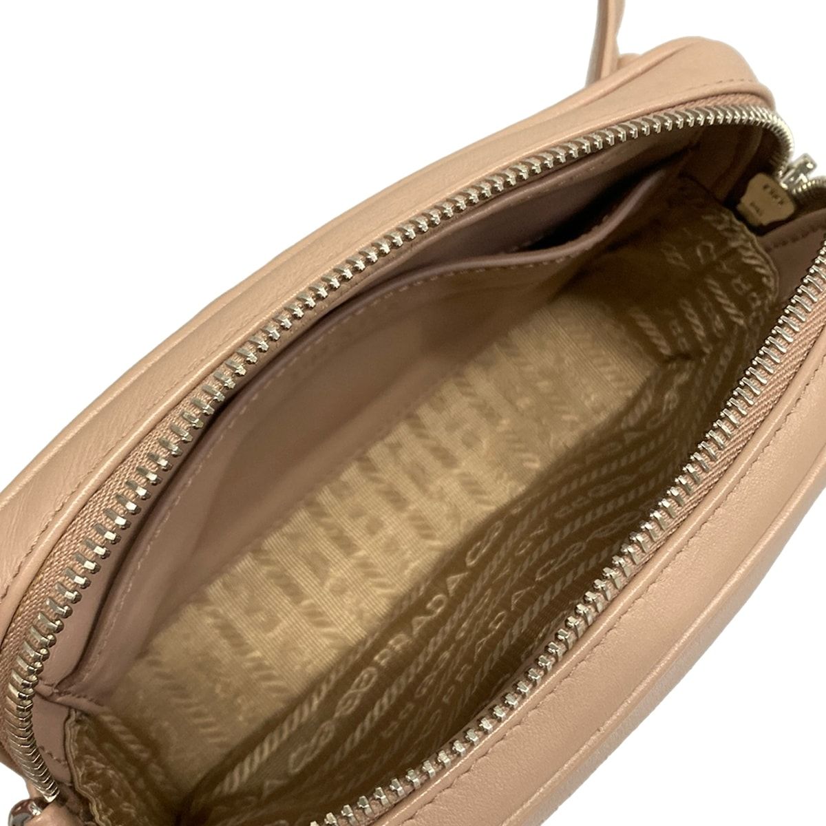 Prada Waist Pouch Pink Beige 2-Way Leather — view 7