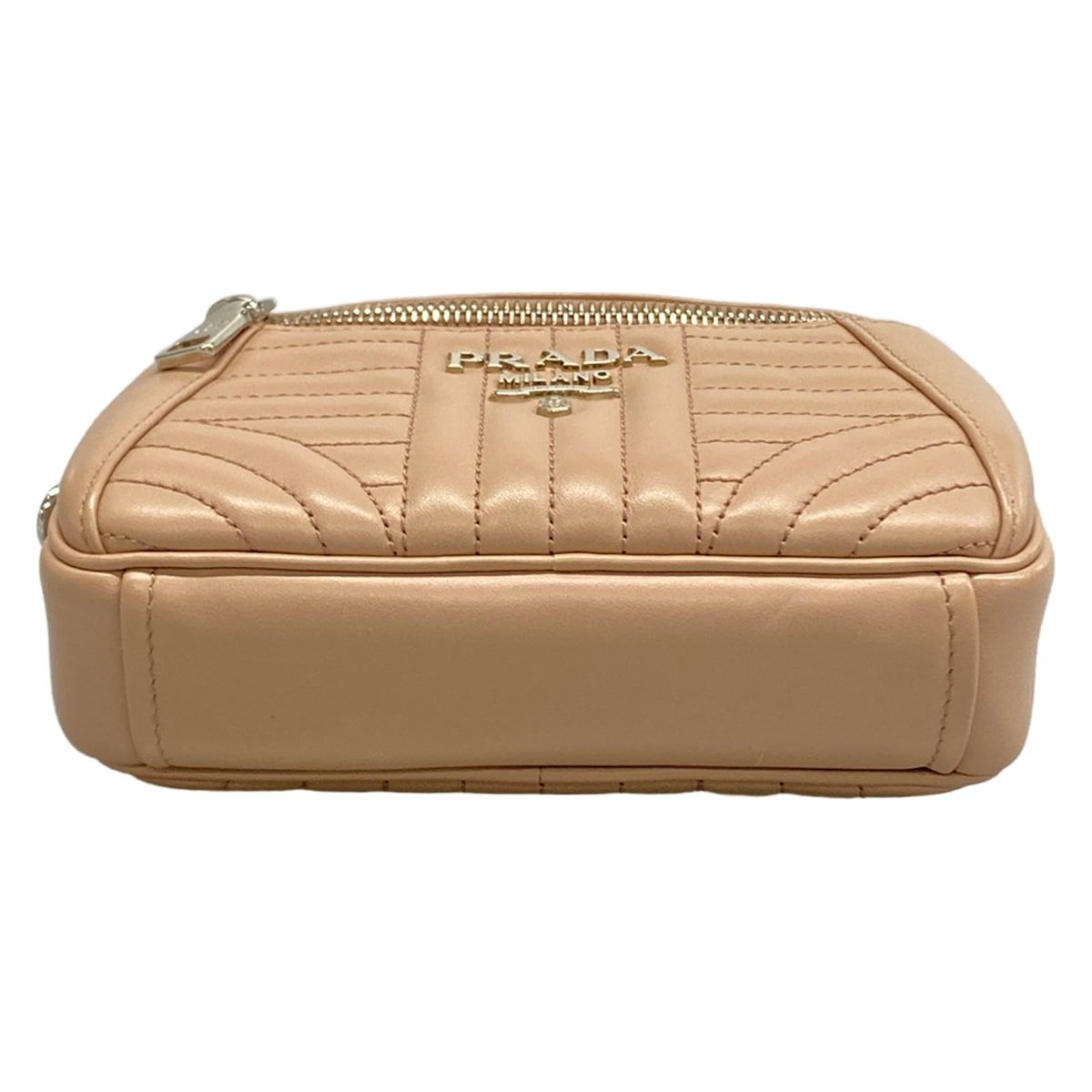 Prada Waist Pouch Pink Beige 2-Way Leather — view 5