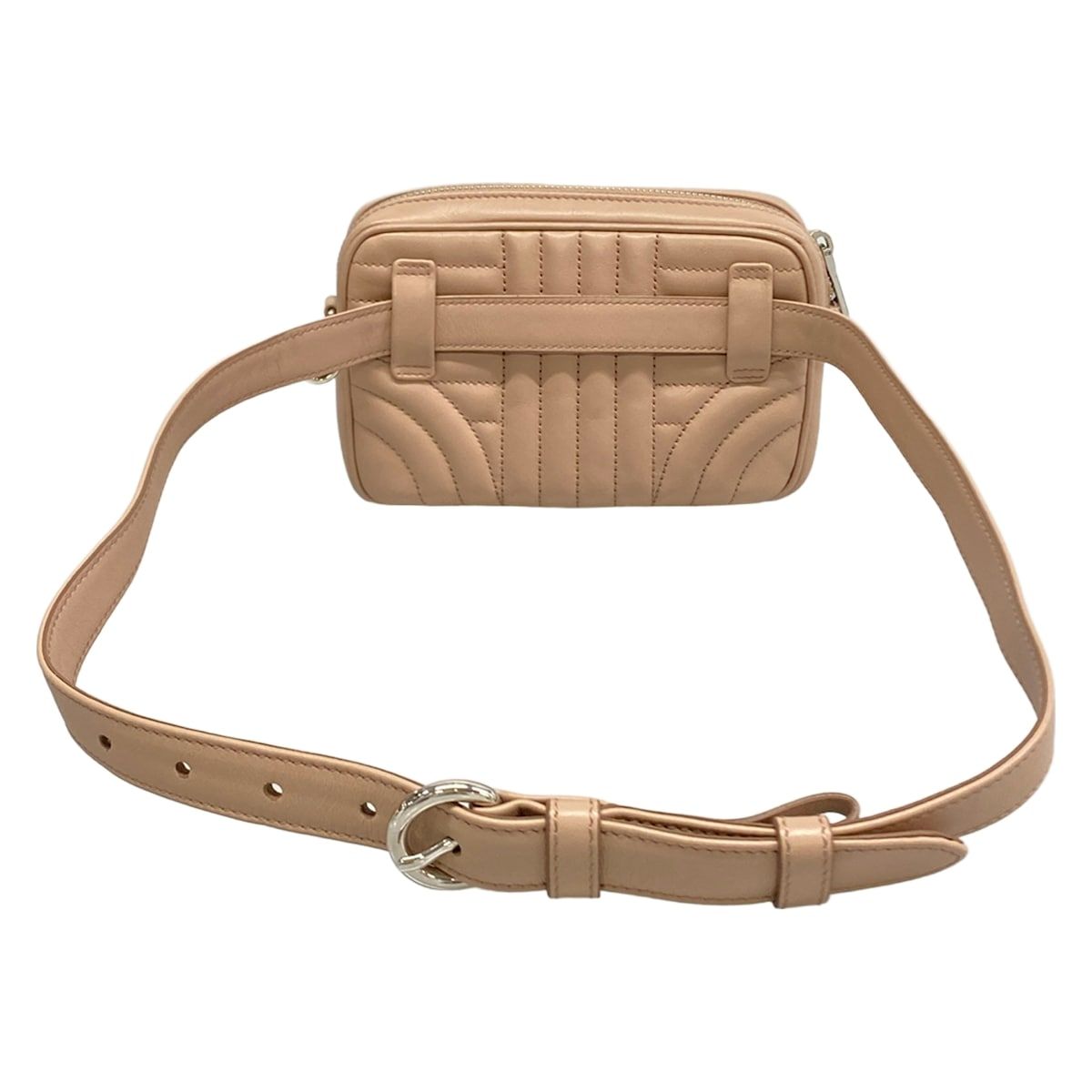 Prada Waist Pouch Pink Beige 2-Way Leather — view 3