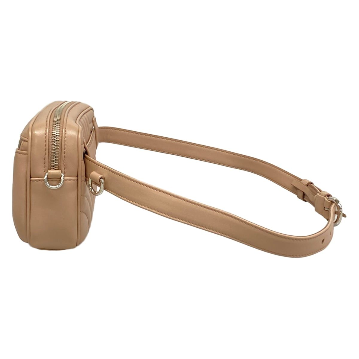 Prada Waist Pouch Pink Beige 2-Way Leather — view 4