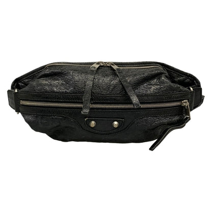 Balenciaga Waist Pouch Neolift Black Leather