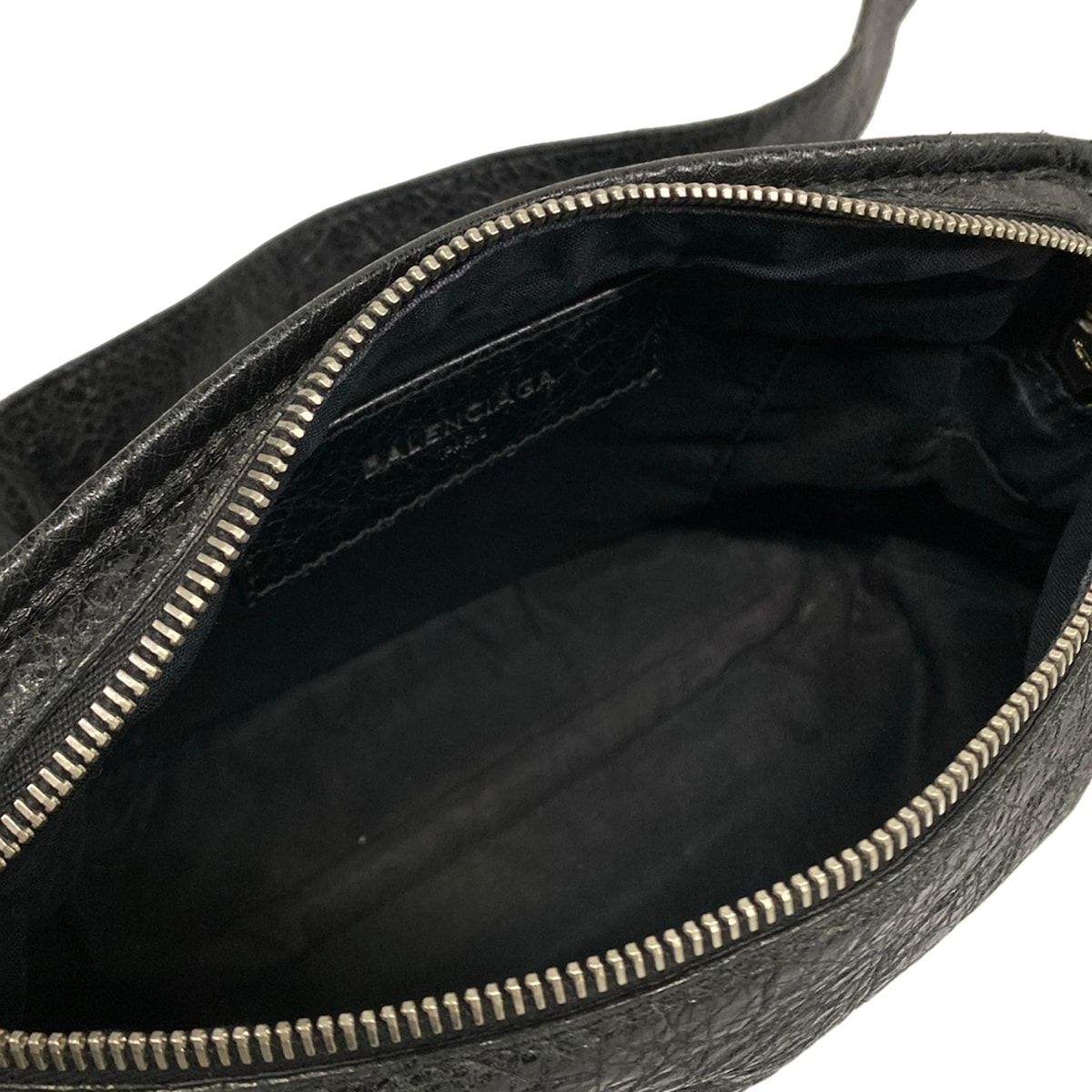 Balenciaga Waist Pouch Neolift Black Leather — view 7