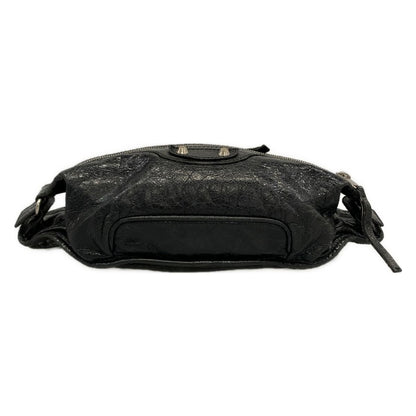 Balenciaga Waist Pouch Neolift Black Leather — view 5