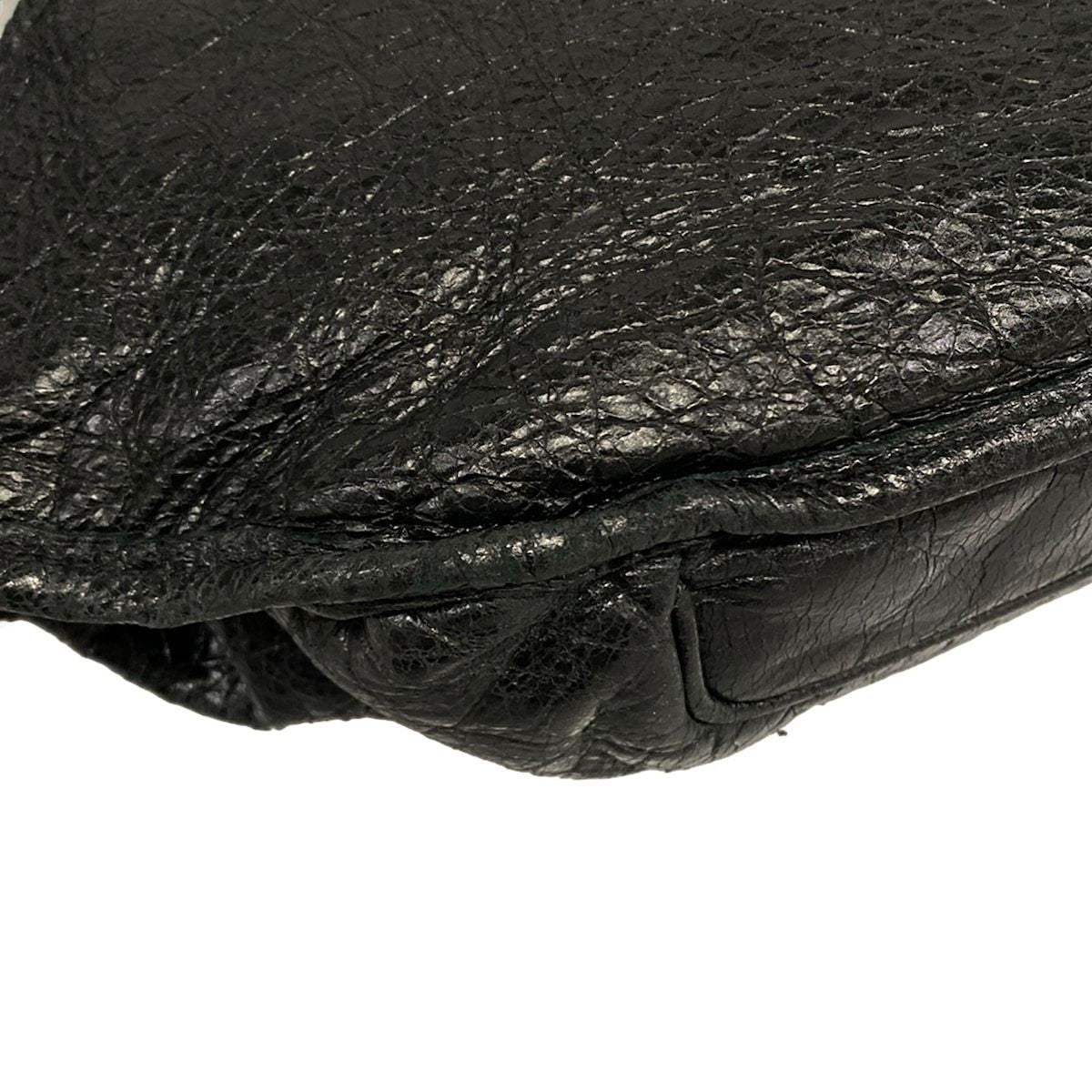 Balenciaga Waist Pouch Neolift Black Leather — view 6