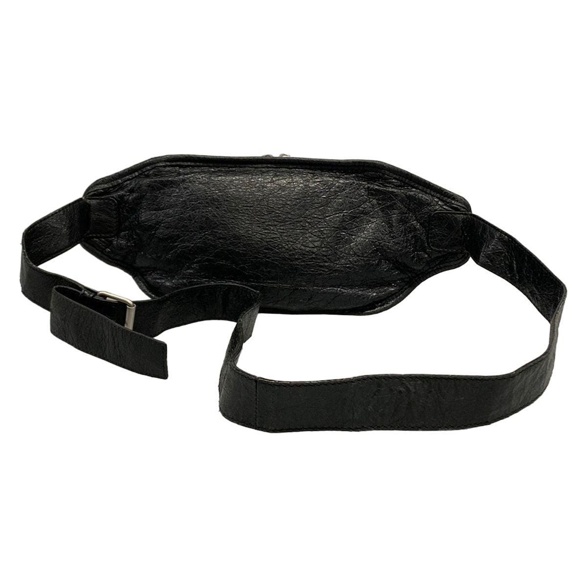 Balenciaga Waist Pouch Neolift Black Leather — view 3