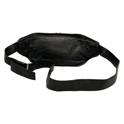Balenciaga Waist Pouch Neolift Black Leather — view 3