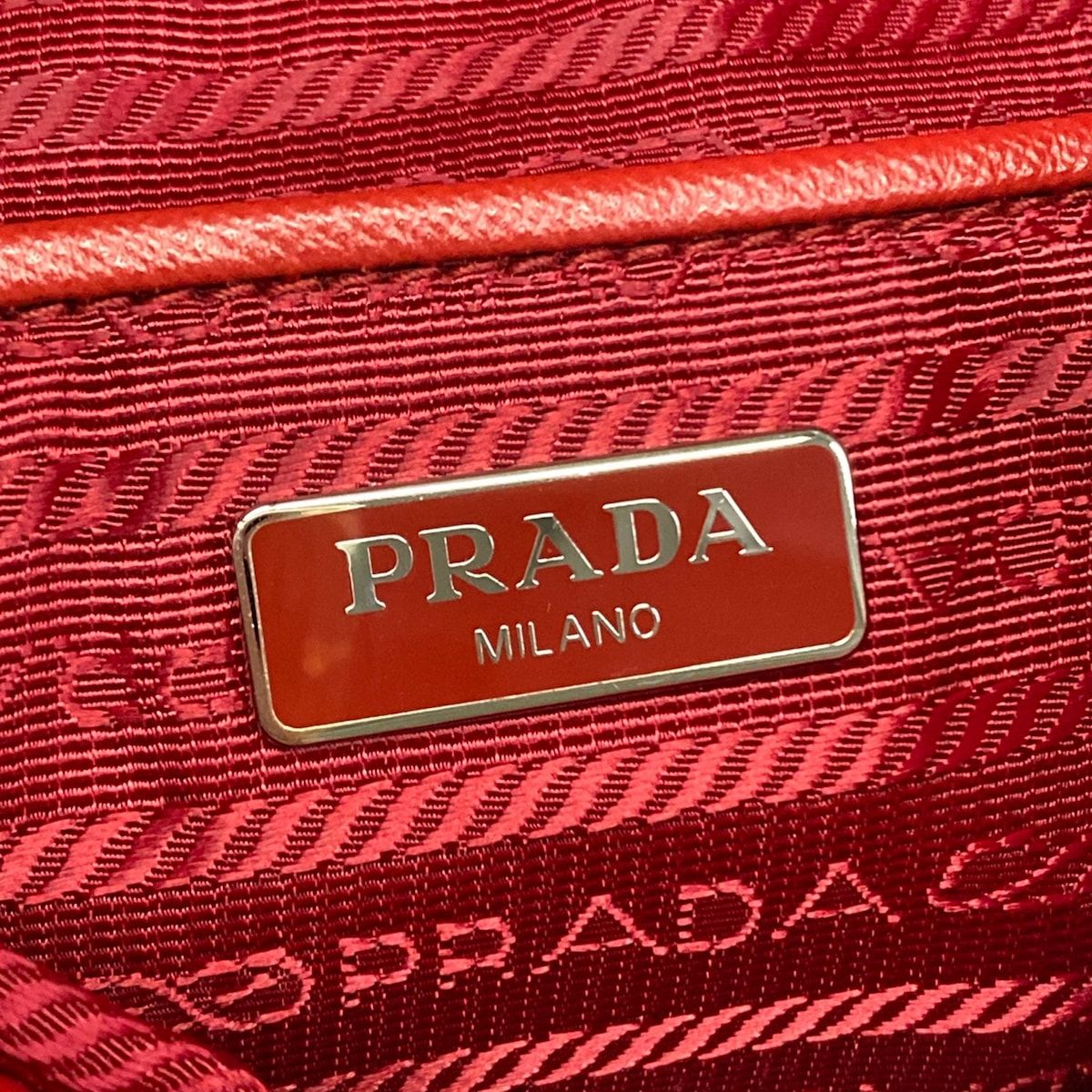 Prada Backpack Red — view 9